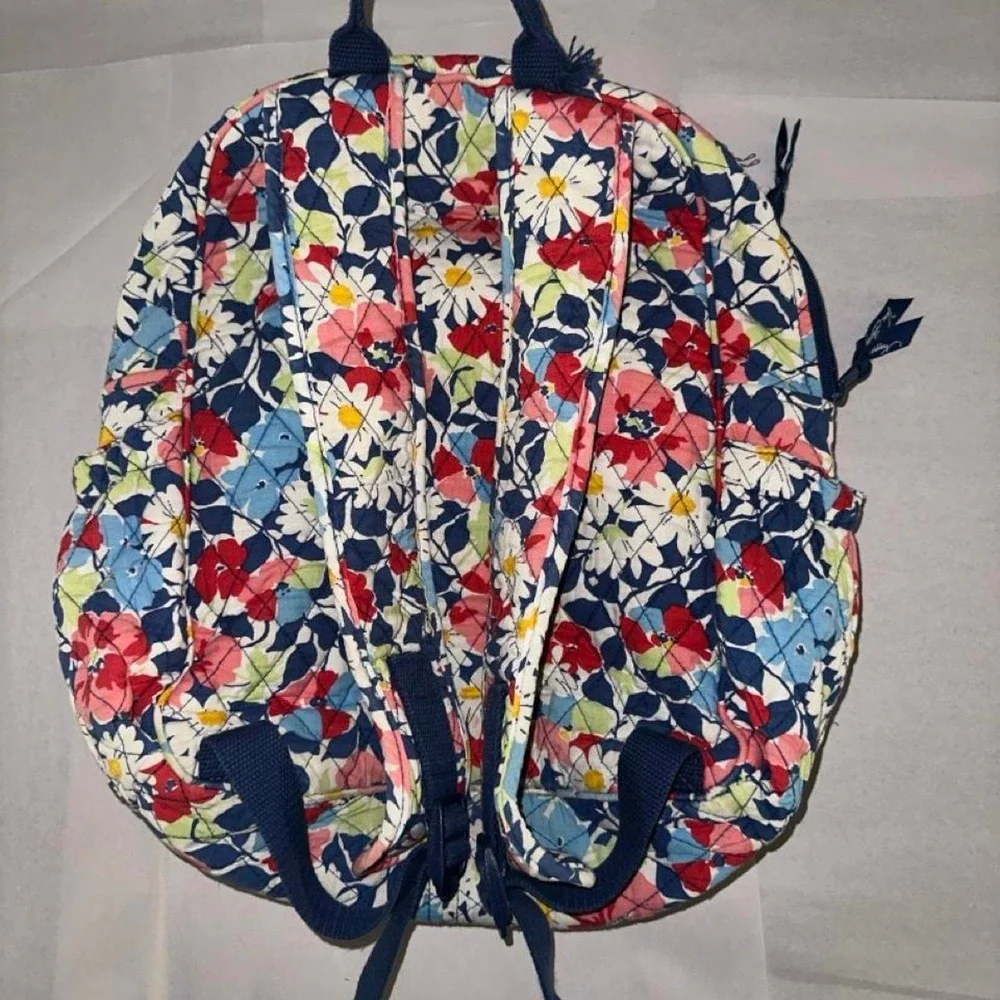 Vera Bradley Quilted Cotton Campus Backpack – Summer Cottage